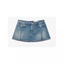 [G95]Alexander McQueen 817595QMACV4315 여성 스커트 치마 STONE WASHED MINISKIRT