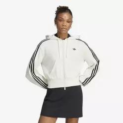 매장정품  ADIDAS LC8124 크롭 지퍼 후디 스웨트셔츠 의류 1020130459