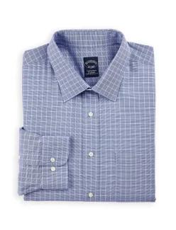 Brooks Brothers 브룩스 브라더스 빅 앤 톨 논아이언 윈도우페인 드레스 셔츠 7570243