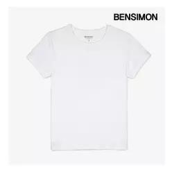 벤시몽 베이직 리브드 반팔 티셔츠 BS5STS502WH 399380