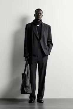 [매장정품] ZARA 핀스트라이프 수트 팬츠 - 네이비 4676/627/401 4676/627