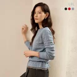 (26FW) 호주산 메리노울 블렌디드 레이스 니트