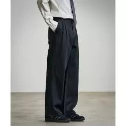 매장정품 OURDAYZ 프레디 투턱 와이드 생지 데님 [RAW BLACK]