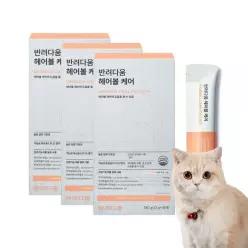 반려다움 고양이 짜먹는 장 건강 영양제 헤어볼 케어 소화 유산균 연어 15개입 X 3개