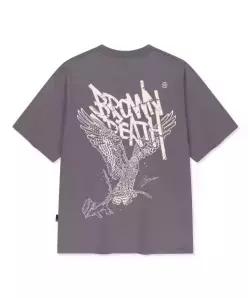브라운브레스 brownbreath BB HERITAGE EAGLE TAG TEE - PURPLE
