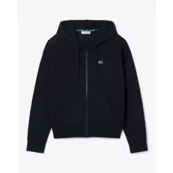 라코스테 여성 26FW 더블페이스 피케 후드집업 스웻셔츠 SF5272-56N HDE 다크네이비