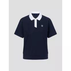 BEANPOLE GOLF 여성 허니콤 피케 반팔 티셔츠 네이비 -