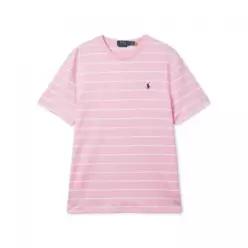 폴로 POLO RALPH LAUREN 클래식핏 스트라이프 소프트 코튼 티셔츠 - 핑크
