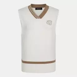 테일러메이드 어패럴 여성 배색 브이넥 니트 베스트 TSO-71HG22-101 5524092 --