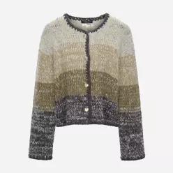 써스데이아일랜드 정상가 259,000원 KiiiKiii 컬러 블럭 멀티 가디건_T256MCD905W