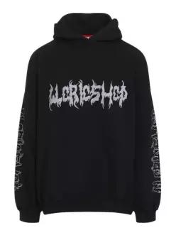 032C 후드 티셔츠 32CU251PRHD008BK FADED BLACK DOM