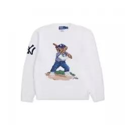 POLO RALPH LAUREN 폴로 랄프 로렌 양키스 베어 스웨터-화이트