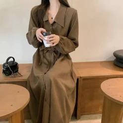 여성 봄 가을 겨울 원피스 결혼식 하객 룩 20대 30대 롱 예쁜 옷 골덴 러블리 오피스 패션 피로연 상견례