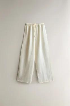 ZARA 자라 린넨 롱 팬츠 - 크림 1175/122/712 400743