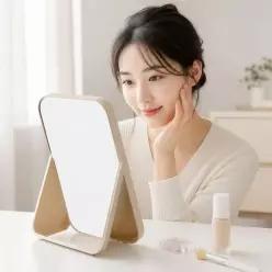 [셀러에이드]메이크업 화장 거울 데스크 탁상용 인테리어 소품 스탠드형 책상