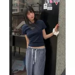 (백화점상품)후아유 USA Embroidery Small Logo T-shirt WHRAG2441FWHRAG2441F