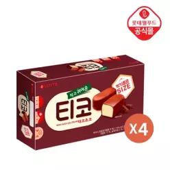 [롯데] 티코 다크 초코 4개 세트