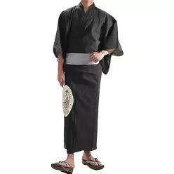 남성 유카타 기모노 전통 의상 허리띠 세트