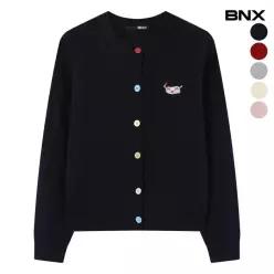 컬러 버튼 도그 자수 니트 가디건 (BX4CD003L0)