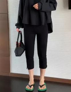쫀쫀 데일리 스판 카프리 레깅스 팬츠 (2 color)