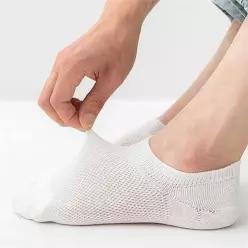 남성 여름 양말 남성 무지 양말 얇은 캐주얼 데일리 보트 이너 신발 드레스 통기성 짧은 페이크삭스 논슬립