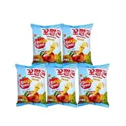[너만아는과자점]롯데웰푸드 군위사과 꼬깔콘 애플시나몬 75g x 5개 / 시즌한정판