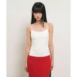 제너럴아이디어 GENERALIDEA 캡내장 백리스 슬리브리스 [WHITE] / GF2LTS529