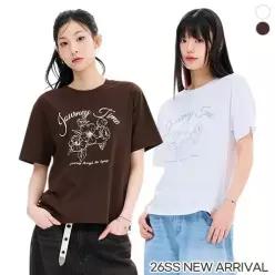 COOL 플라워 그래픽 반팔 T-SHIRT/2Color 7000043407