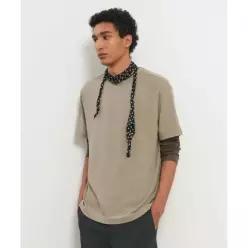 제너럴아이디어 GENERALIDEA MAN 스티치 반팔 티셔츠 [LIGHT KHI] / GF1MTS003 GF1MTS003LK 3369269
