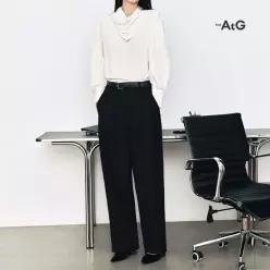 더엣지 [최초가69 900원]울혼방 투턱 팬츠