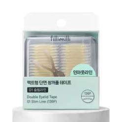 [리필출시] 필리밀리 팩트형 단면 쌍꺼풀 테이프 2종 택1 (슬림라인/부분라인)