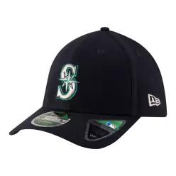 뉴에라 남성용 네이비 시애틀 매리너스 선수 복제 39서티 M-크라운 플렉스 모자 7619196