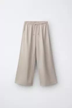 [국내매장] ZARA 여아 와이드 레그 파자마 팬츠 - 크림 2236/605/712 555057