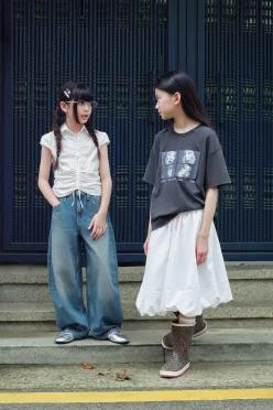 [국내매장] ZARA 여아 테크니컬 벌룬 스커트 - 화이트 8741/751/250 556120