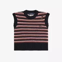 FRED PERRY 본사정품 프레드페리 Amy Winehouse 오픈 니트 베스트 102 AFPF2417109-102 1107528