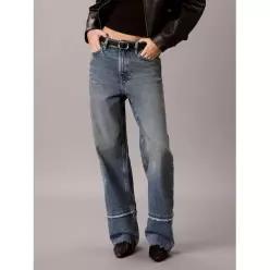 CALVIN KLEIN JEANS 여성 하이라이즈 루즈 로우 헴 데님 47J725G 0UZ 7355491 47J725G0UZ