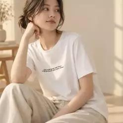 [하프클럽/]반팔티 여름 레이어드 루즈핏 라운드넥 티셔츠 여자