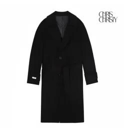 캐시미어 블렌디드 싱글 핸드메이드코트_BLACK / KKMELWWHM01