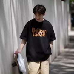 [하프클럽/]반팔 면티 레터링 캐주얼 티셔츠 여름 데일리 등교 출근 등산 캠