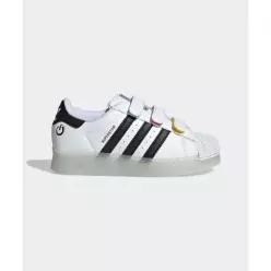 아디다스 ADIDAS KIDS 슈퍼스타 LED 라이트 컴포트 클로저 키즈 - 화이트 JI0506