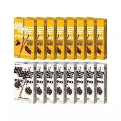 [롯데웰푸드]누드 초코필드 빼빼로 45g 8개+화이트쿠키 빼빼로 37g 8개
