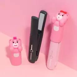 카카오프렌즈 파트너 KAKAOFRIENDS 벨리곰 휴대용 매직기 무선 미니 판 고데기 뿌리볼륨 앞머리 초소형
