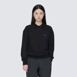어패럴 SNOW PEAK APPAREL 여성 세미 크롭 카라 맨투맨 Black (S FHT67) 2790141 S