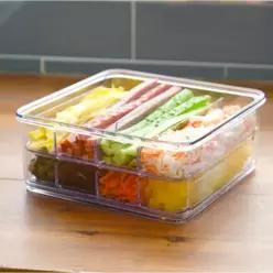 김밥 재료 보관 용기 통 대파 야채 보관함 밀폐 용기