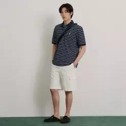 [국내매장판] 빈폴 [26SS 30%OFF] 1도 스트라이프 클래식 칼라넥 티셔츠 네이비 (BC6442C73R) (BC644 28167