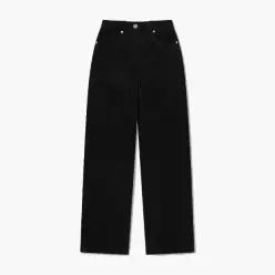 마리떼프랑소와바지 NQJ MFG45WPT105BLK W SEMI-WIDE CORDUROY PANTS black