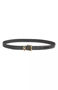 FERRAGAMO 페라가모 슬림 더블 G 가니오 가죽 벨트 7548658