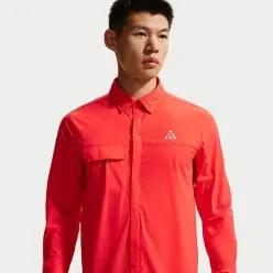 Nike ACG 에어리즈 남성 긴팔 버튼업 트레일 러닝 탑 IM5145-696 - - - - - - - - - - -