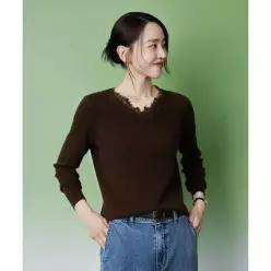 더엣지 THEATG 2PACK 26FW 워셔블 울실크블렌드 레이스 니트