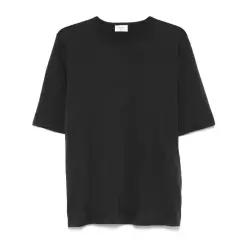 블랙 크루넥 반팔 티셔츠 818535 YBHD21025